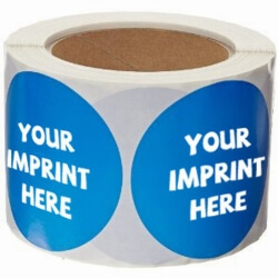 Sticker – 2″ Round, Full Color Process – Customizable – Roll of 100