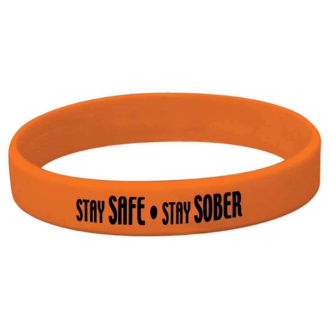 Stay Safe – Stay Sober Silicone Bracelet