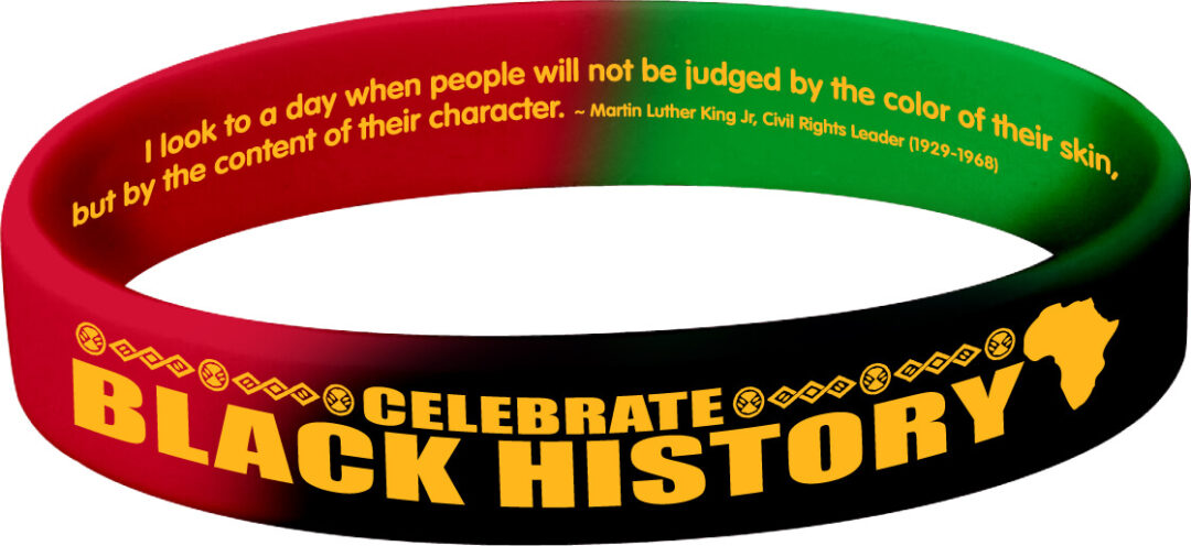 Celebrate Black History Month Silicone Bracelets