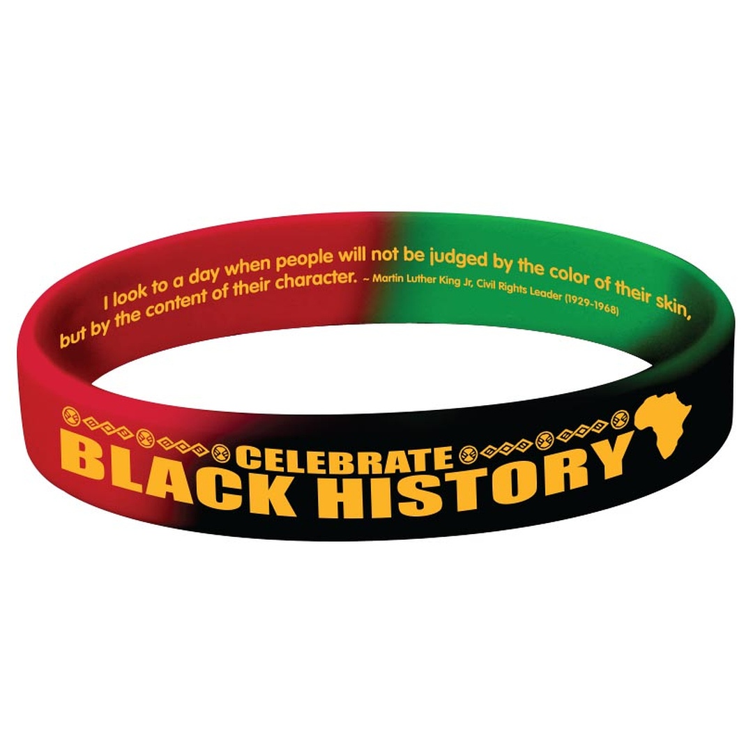 Celebrate Black History Month Silicone Bracelets