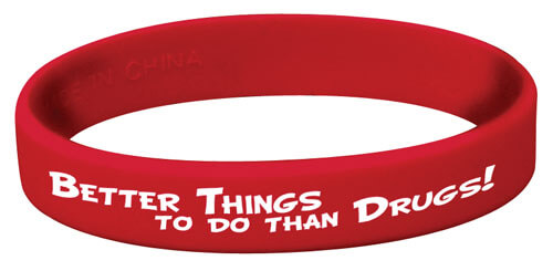 Better Things to do Than Drugs! Silicone Bracelet Better Things to do Than Drugs! Silicone Bracelet