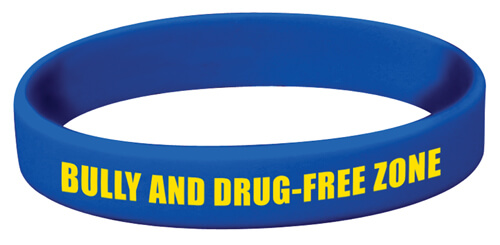 Bully and Drug-Free Zone – Silicone Bracelet Bully and Drug-Free Zone – Silicone Bracelet