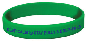 Keep Calm Stay Bully and Drug-Free – Silicone Bracelet