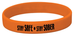 Stay Safe – Stay Sober Silicone Bracelet