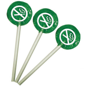 No Smoking Message & Pledge Suckers (250 per bag)