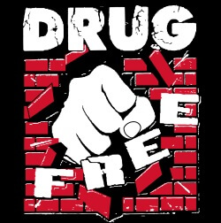 Drug Prevention Banner (Customizable): Drug Free