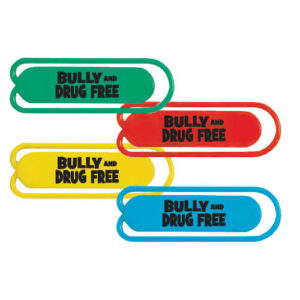 Bully and Drug Free Assorted Jumbo Paperclips