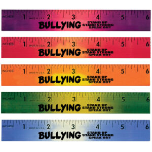 Bullying Stand Up Speak Out – Assorted Color Changing 6″ Rulers