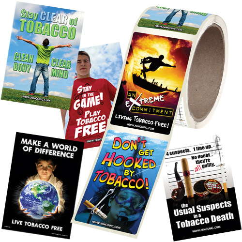 Tobacco Prevention Sticker Roll Tobacco Prevention Sticker Roll