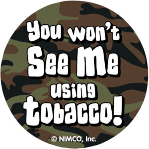 You Won’t See Me Using Tobacco! Sticker Roll
