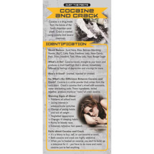 Just The Facts – Cocaine & Crack Rack Cards – Sold In Sets of 100