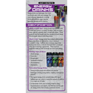 Just The Facts – Energy Drinks – Rack Cards – Set of 100