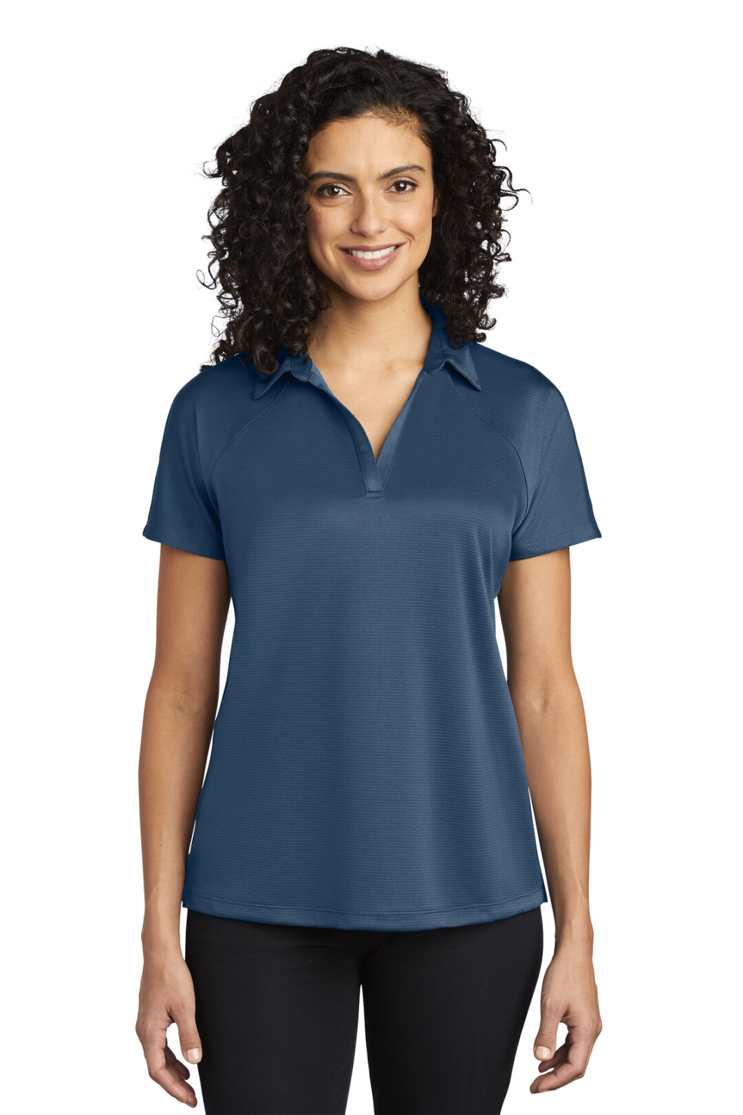 Port Authority Ladies Crossover Raglan Polo – Embroidered