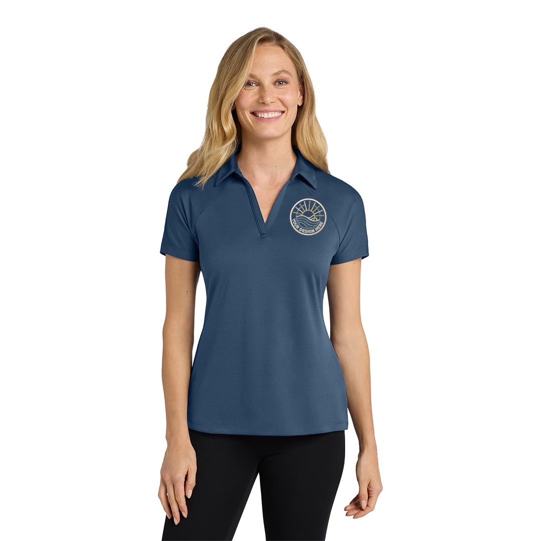 Port Authority Ladies Crossover Raglan Polo – Embroidered