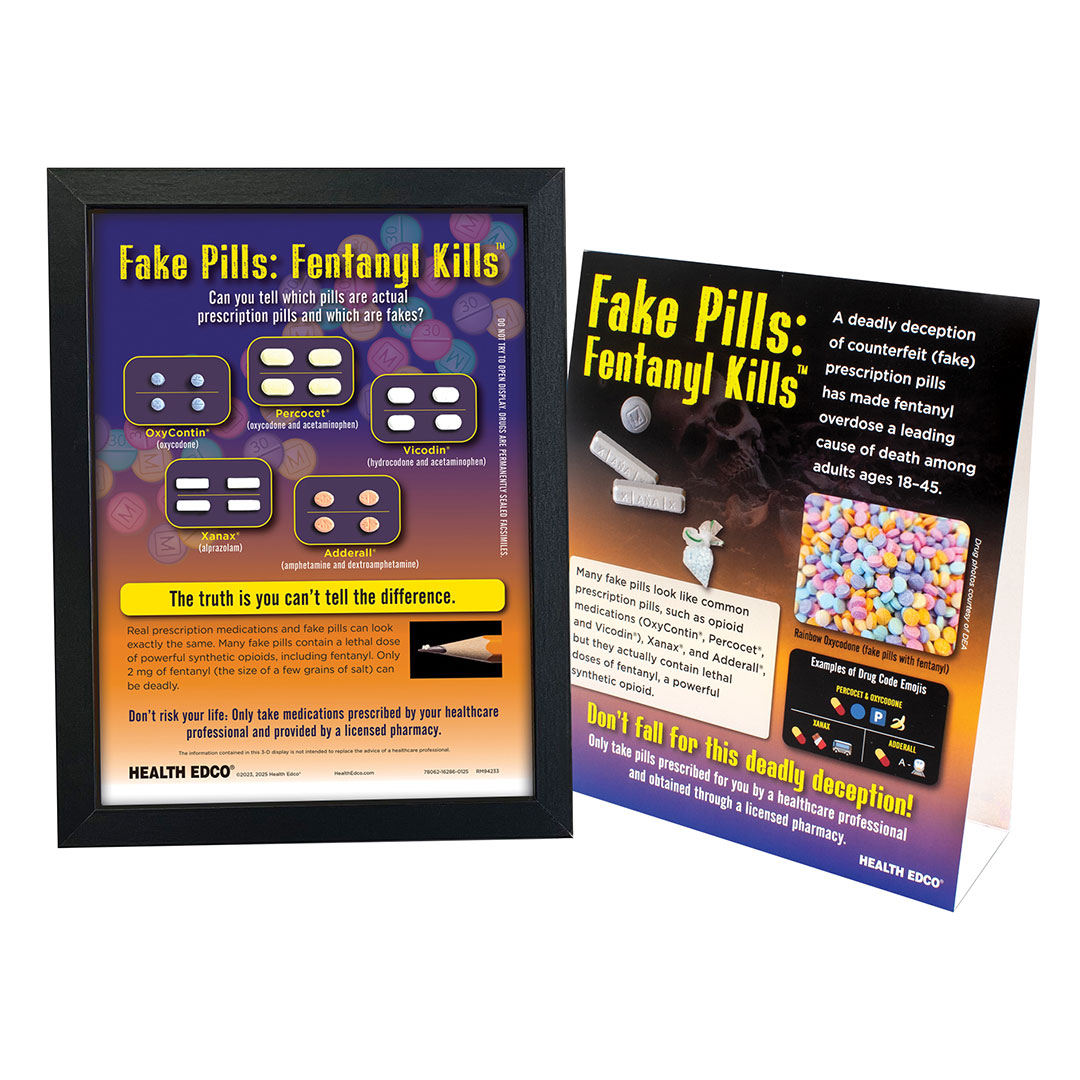 Fake Pills: Fentanyl Kills™ 3-D Display