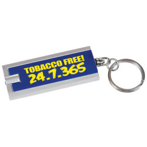 Tobacco Free! 24.7.365 Flat LED Flashlight