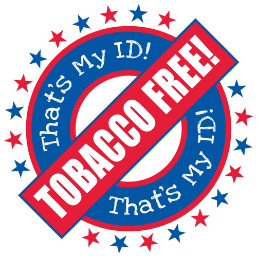 That’s My ID! Tobacco Free! Stickers That’s My ID! Tobacco Free! Stickers