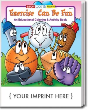Exercise Can Be Fun – Coloring Book – Customizable