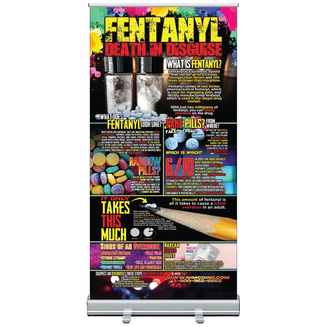 Table Top Retractable Banner – Fentanyl: Death In Disguise