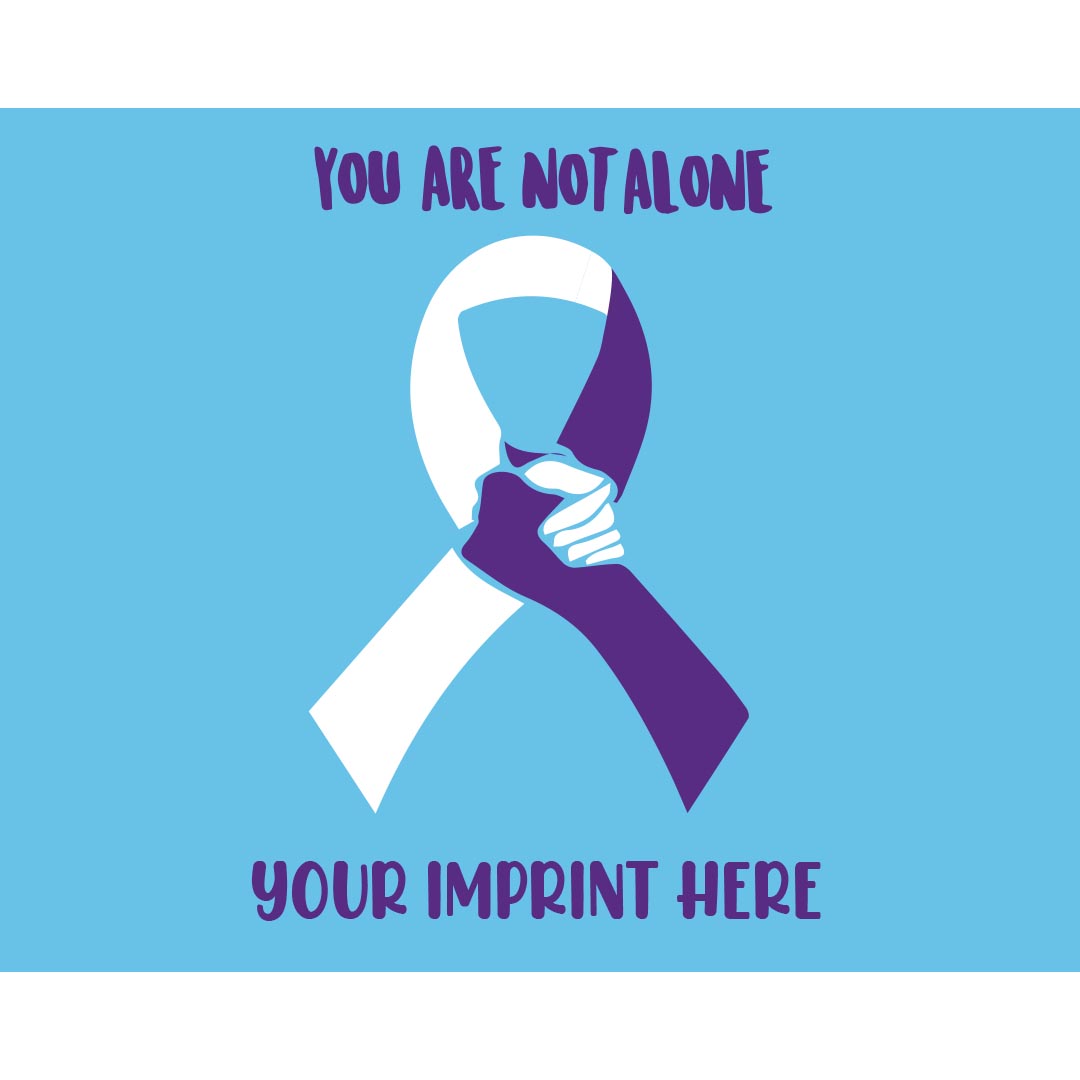 Suicide Prevention Banner (Customizable): You Are Not Alone