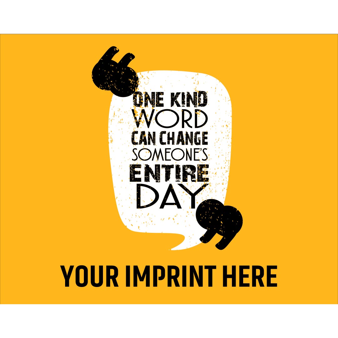 Kindness Banner (Customizable): One Kind Word