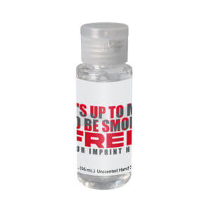 Tobacco Prevention Hand Sanitizer (Customizable): It’s Up To Me To Be Smoke Free