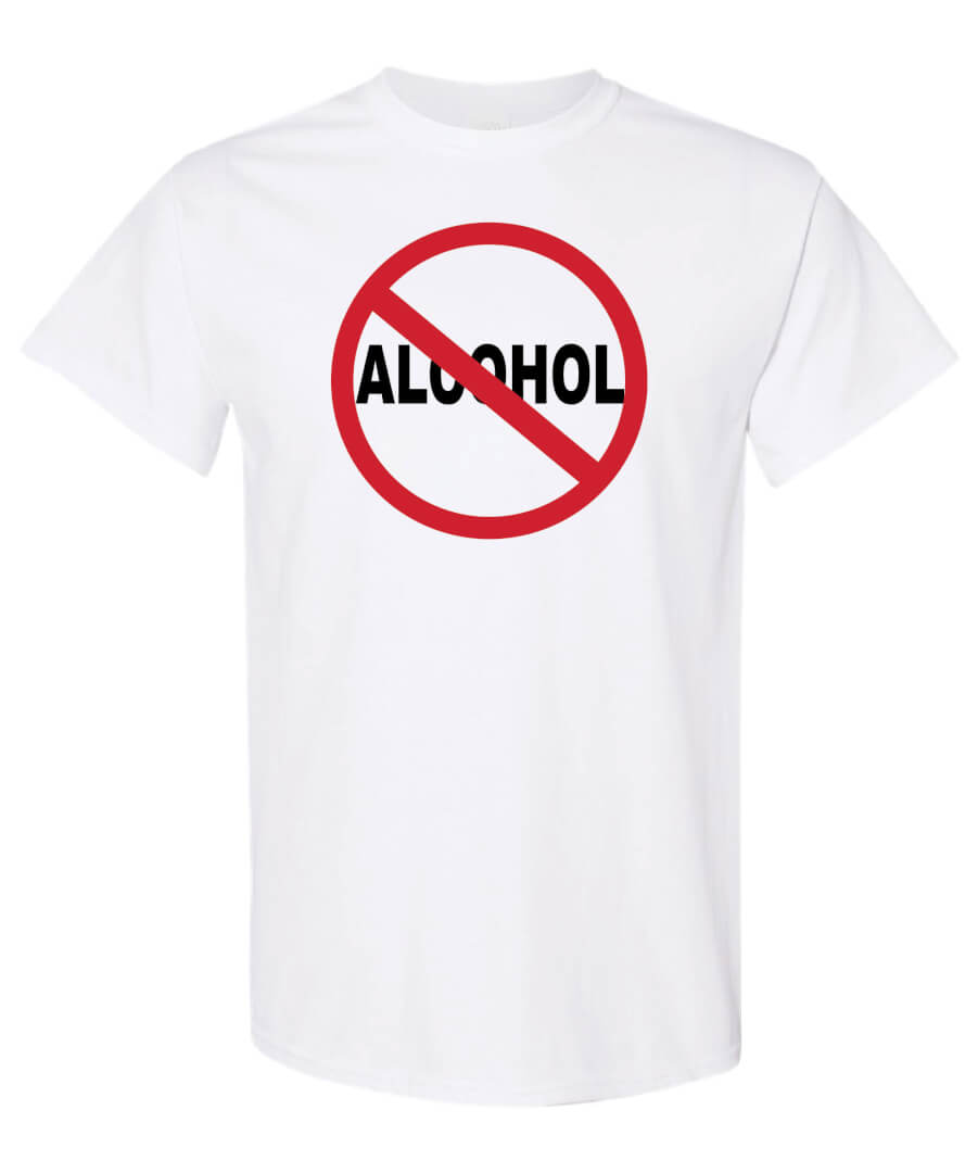 Alcohol Prevention Shirt: No Alcohol – Customizable Alcohol Prevention Shirt: No Alcohol – Customizable
