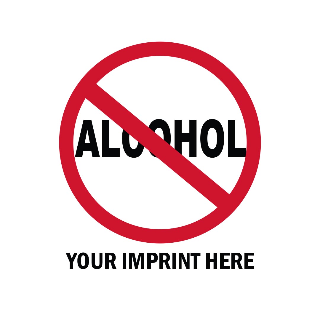 Alcohol Prevention Banner (Customizable): No Alcohol