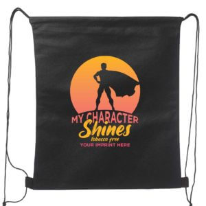 Tobacco Prevention Backpack: My Character Shine Tobacco Free – Customizable