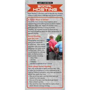 Just The Facts Rack Card: Social Hosting – Set of 100