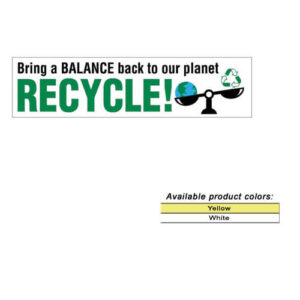 Vinyl Bumper Stickers – 15″ X 3-3/4″- Customizable