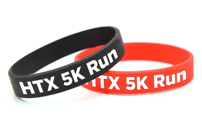 RUSH – Silicone Bracelet – Screenprinted – Customizable (4 Day Production Time)