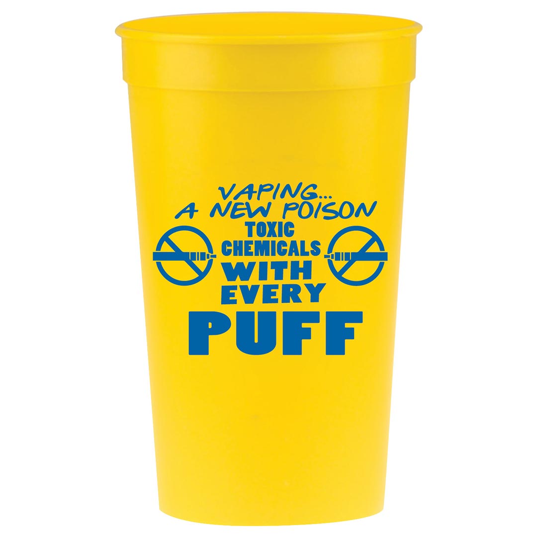 Anti-Vaping Cup: Vaping A New Poison 22 oz. Stadium Cup
