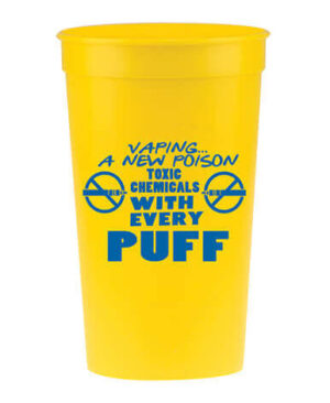 Anti-Vaping Cup: Vaping A New Poison 22 oz. Stadium Cup