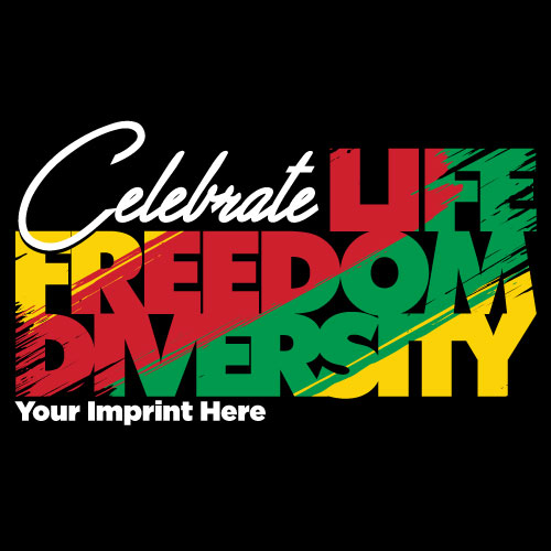 Black History Month Banner (Customizable): Celebrate Life Freedom Diversity Black History Month Banner (Customizable): Celebrate Life Freedom Diversity
