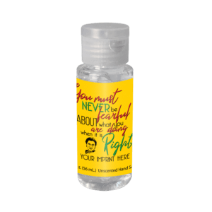Black History Month Hand Sanitizer (Customizable): You Must Never Be Fearful