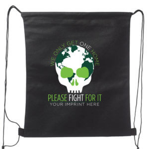 Go Green Backpack (Customizable): We Only Get One Home