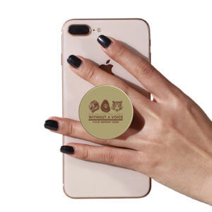 Climate Change PopUp Phone Gripper (Customizable): Speak For The Ones Without A Voice