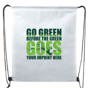 Go Green Backpack (Customizable): Go Green Before The Green Goes