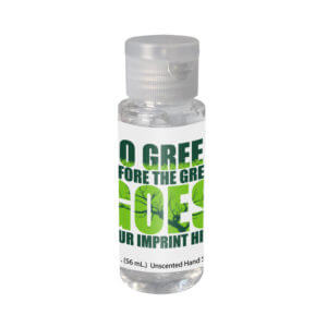 Go Green Hand Sanitizer (Customizable): Before The Green Goes