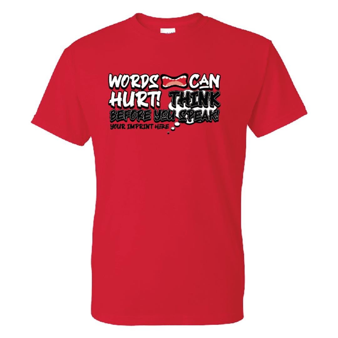 Bullying Prevention Shirt: Words Can Hurt - Customizable