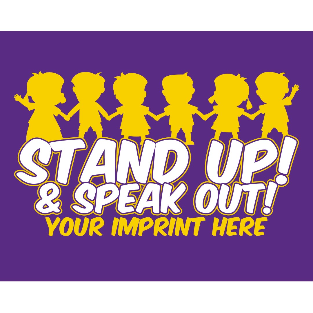 Bullying Prevention Banner (Customizable): Stand Up And Speak Out