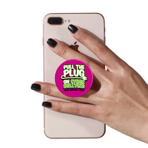Bullying Prevention PopUp  Phone Gripper (Customizable): Pull the Plug on Cyber Bullying