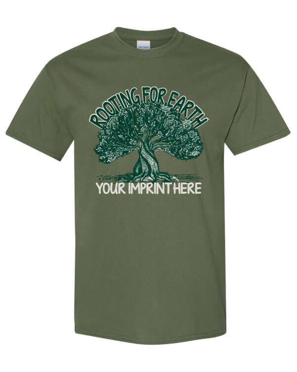Go Green T-Shirt: Rooting For Earth – Customizable Go Green T-Shirt: Rooting For Earth – Customizable