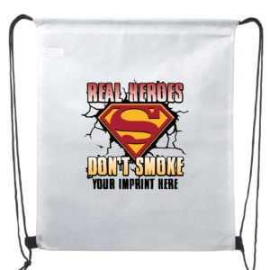 Tobacco Prevention Backpack (Customizable): Real Heroes Don’t Smoke