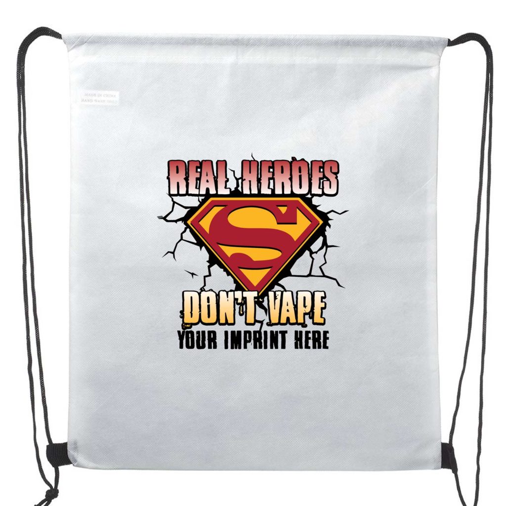 Vaping Prevention Backpack: Real Heroes Don’t Vape- Customizable Vaping Prevention Backpack: Real Heroes Don’t Vape- Customizable