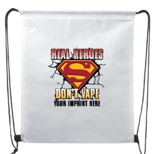 Vaping Prevention Backpack: Real Heroes Don’t Vape- Customizable
