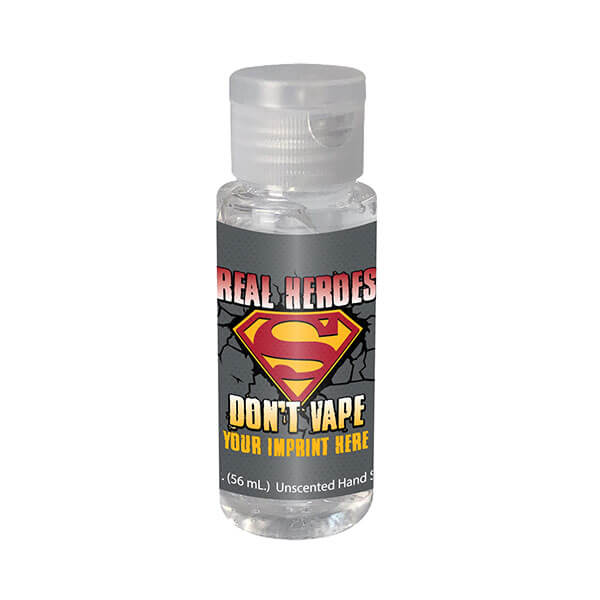 Vaping Prevention Hand Sanitizer (Customizable): Real Heroes Don’t Vape