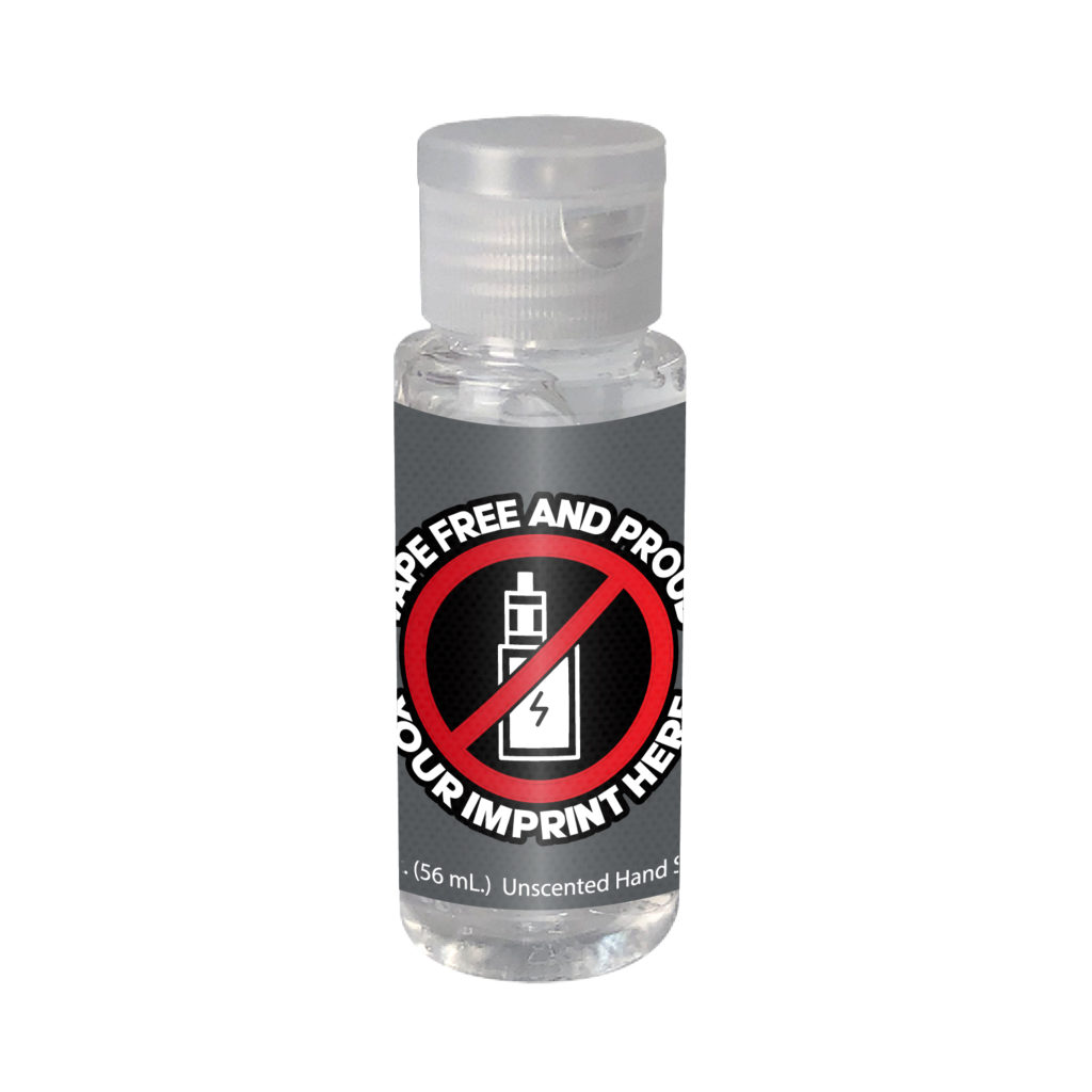 Vaping Prevention Hand Sanitizer (Customizable): Vape Free and Proud Vaping Prevention Hand Sanitizer: Vape Free and Proud - Customizable