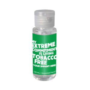 Tobacco Prevention Hand Sanitizer (Customizable): My Extreme Commitment is Living Tobacco Free